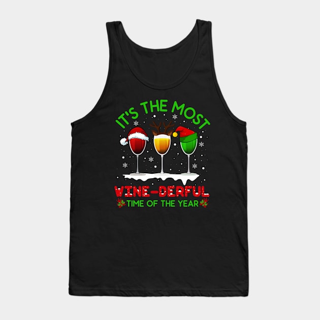 Christmas Wine Shirt Xmas Alcohol Pajama Pj Tops For Women Sweatshirt Tank Top by Krysta Clothing